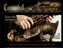 Tablet Screenshot of cannonballmusic.co.uk